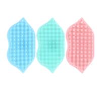 Lurrose Silicone Manual Facial Cleansing Brush 3pcs Compact and Lightweight Design Soft and Gentle Exfoliating Face Scrub Brush for Women for Home Use and Travel