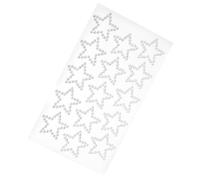 Lurrose Silver Face Gems Rhinestone Stickers for Eyes and Nails, Self-adhesive Resin Gems with Jewelry-like Sparkle, Easy to Use and Versatile for Festival and Party Makeup