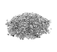 Lurrose Silver Glossy Crushed Glitter Shards 1-3mm 200g for DIY Nail Art, Epoxy Crafts, Resin Art and Painting Materials