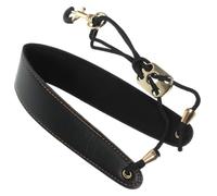 Lurrose Simple Saxophone Strap with Leather and Nylon Adjustable Saxophone Neck Hanging Strap to Fix the Instrument and Neck Pressure Suitable for Beginners
