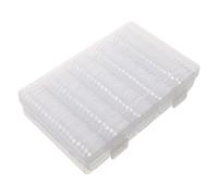 Lurrose Small Coin Capsule Holder 95pcs with Lid Plastic Coin Storage Box for Collectors Suitable for Dollar and Medal Collections