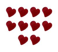 Lurrose Small Pin Slip Jaw Heart present Bangs Hair Women Flocking Catch Clamp Clamps Styling Girls Accessory Shape for Tools Non Diy Clip Cute Clips Red Accessories Mini Barrettes Claw