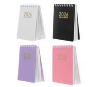 Lurrose Small Planner Spiral Planner A7 Size 3.9x5.5 Inch Smooth Writing Supports Pen Types Simple Elegant Design for Business Meetings Scheduling