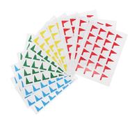 Lurrose Small Red Flag Sticky Tabs Map Marker Labels for Learning, Self-Adhesive Mixed Color Flags 288pcs for Planning, Note Taking, and Map Annotation Random Color