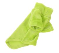Lurrose Soft Plush Cat Winter Jacket with Turtleneck and Sleeves for Sphynx Cats Machine Washable Suitable for Training and Jogging in Light Green