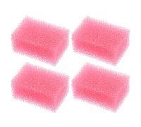 Lurrose Special Effect Stipple Sponge for Covering Eyebrows and Creating Wound Texture 4pcs Soft Pink Sponge Form Cuts for Halloween Makeup and Stage Performance