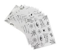 Lurrose Spider Web Face Stickers Temporary Tattoos 12 Sheets Halloween Paper Material and Halloween Face Sticker Kit for Costume Makeup Party Decorations