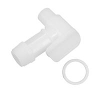 Lurrose Spigot Faucet White Flow Plastic Faucet for Drums Jugs, 3/4" NPT