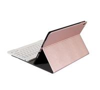 Lurrose Split Keyboard Case for 10.2 Inch Tablet Detachable Wireless Keyboard Slim Protective Cover with Pencil Holder Compatible with iPad 9.7 and 10.2 White
