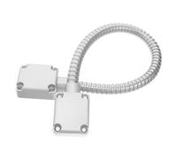 Lurrose Stainless Steel Door Loop Protector Heavy Duty Wire Protection Sleeve for Access Control Flexible Installation for Office Home and Public Spaces Durable Cable Defender