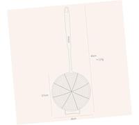 Lurrose Stainless Steel Oil Strainer Spoon with Long Handle for Frying French Fries and Vegetables Fine Mesh Colander Skimmer for Kitchen Cooking Heat-Resistant Cooking Tool