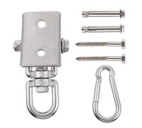 Lurrose Stainless Steel Swing Hanging Hook Kit Heavy-Duty Suspension Fixing Hooks for Swings Fitness Equipment Sandbags Load-Bearing Replacement