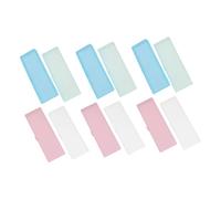 Lurrose Stationery Box Pencil Case 12 Pcs Plastic Pencil Organizer Large Capacity Portable Pen Holder for Students