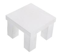 Lurrose Stool Beautiful with Prop Mini Portable Design Photography Photo Wooden Natural Unique Style, White Colour, Convenient Small for Occasions and Newborn and Baby Studio