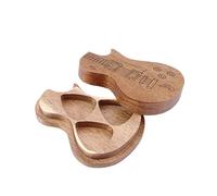 Lurrose Storage Organizer Wood Guitar Pick Storage Box Easy to Open and Close with Creative Design for Guitar Picks, for Guitarists at Concerts or Music Parties