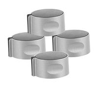 Lurrose Stove Control Knobs with Left and Right 45 Degree Rotation Gas Range Knobs 4pcs Replacement Zinc Alloy Easy to Install and Operate, Sl esign for Cooktop and Hob