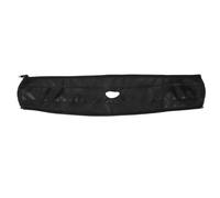 Lurrose Stroller Handle Cover Sturdy Protective Armrest Wrap with Zipper Black Pu Leather Comfortable Ergonomic Sleeve for Stroller Handles, for Travel and City Walks
