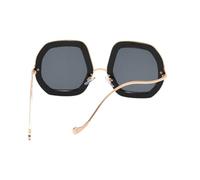 Lurrose Stylish Lady Sunglasses with Oversized Frame, Lightweight Plastic and Metal Material, Sun Protection Feature, for Birthday and Photo Shoot Accessories