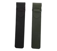 Lurrose Stylus Pen Covers Pvc Protective Sleeve for 2nd Generation Digital Pencil with Lid, Compatible Tablet Stylus Case Set for Artists and Students, Black Red Plus Dark Green Gray