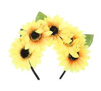 Lurrose Sunflower Headbands for Women, Daisy Headband, Sunflower Hair Crown, Flower Hair Band for Women