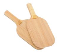 Lurrose Table Tennis Paddle Visual Impairment Aid for Blind Person Sounds Feedback Technology and Ergonomic Grip Design, Wooden Material Beige Colour for Training and Competitions