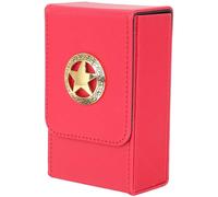 Lurrose Tarot Case Tarot Card Storage Box Leather Storage Canister Red Rectangular Premium Leather Cover Lightweight Moisture Prevention Stylish Simple Suitable for Holiday and Birthday
