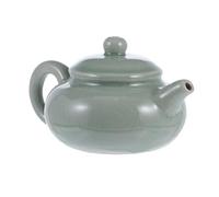 Lurrose Teapot Shaped Ceramic Water Dropper for Calligraphy, Chinese Painting Supply Ink Container with Crackle Glaze, Portable Pottery Water Pot for Brush Painting and Inkstone Use