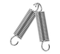 Lurrose Tension Springs with Hooks for Sturdy and Secure Hold 2pcs Made of Spring Steel Sleek Silver Design Heavy Duty and Stylish Set for Swing Chair Hook or Hammock Chair Suspension