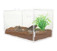 Lurrose Terrarium Cage Tank Acrylic Reptile Breeding Box Clearly Visible Not Easily Broken Premium Acrylic Suitable for Crickets and Frogs Pet Supplies
