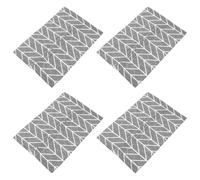 Lurrose Tissue Storage Pouch 4Pcs Multi-Purpose Napkin Bag Hanging Organizer Reusable Fabric Container for Bathroom and Car Random Style