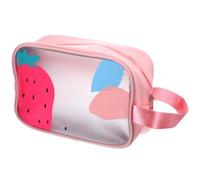 Lurrose Toiletry Bag with Double Layer Design and Zipper Closure Waterproof Plastic Makeup Bag for Business Travel and Vacation Compact for Wet and Dry Storage