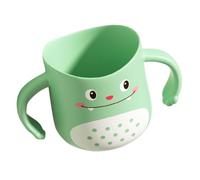 Lurrose Toothbrush Cup Unbreakable Pp Plastic Tumbler Dinosaur Design with Handle Easy to Handle and Encourages Good Oral Habits, for Home and Travel Use