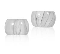 Lurrose Toothbrush Modern Elegant Design Ceramic Stand 2pcs Holder with Stable Base Support, Suitable for Electric and Regular Toothbrushes for Bathroom Vanity Countertop Organisation