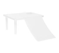 Lurrose Tortoise Hideaway Floating Island Basking Platform for Frogs and Turtles in Aquatic and Terrestrial Tanks, Made of Sturdy Abs with Spacious Environment and Multifunctional Design