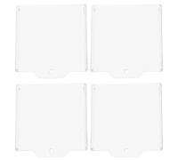 Lurrose Transparent Fire Alarm Break Glass Cover Emergency Button Protector Switch Guard for Residential and Commercial Fire Safety 3.6In X 3.8In