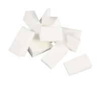 Lurrose Triangular Powder Puff Made of Plastic and Latex Cotton 24pcs Comfortable Skin Touch Safe Facial Use White Triangle Facial Puff for Face Makeup Suitable for Skin Types