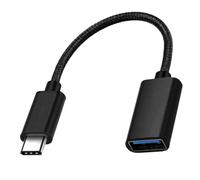 Lurrose Type-c Black Otg Drone Remote Controller for Adapter Cable and, Sturdy Synthetic Material with Quick Installation Audio, Practical USB to Mobile Phone