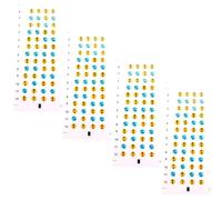 Lurrose Ukulele Fingerboard Markers 4 Sheets PVC Note Name Stickers with Solfège Guide for Beginner Players