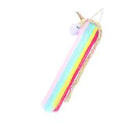 Lurrose Unicorn Hair Clips Holder Hand-Woven Felt Wall-Mounted Headband Organizer for Hair Accessories Storage Rack Hanging Strap for Bedroom