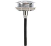 Lurrose Universal Toilet Tank Flush Button Replacement Round Abs Material Single Top Flush Button with Dual Push Function Easy to Install for Home and Hotel Use