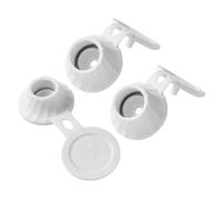 Lurrose Upside down Shampoo Bottle Caps with Leak-proof Tpe Material 3pcs and Hole Diameters 18mm 22mm 27mm for Dispensers Multipurpose Bathroom and Kitchen Jar Lid Covers