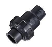 Lurrose Upvc Check Valve Plastic Back-Pressure One-Way Non-Return Flap Valve for Water Conducting Chemical-Resistant Pipe Fitting
