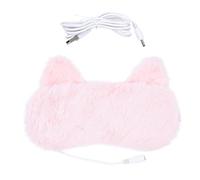 Lurrose USB Heated Eye Mask for Sleep with Hot Compress Function, Soft Flannel Material, Relax Eye Muscles and Provide Warmth Before Going to Bed at Home