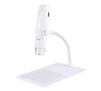 Lurrose USB Portable Wifi Digital Phone Microscope for Home Shop High Definition Inspection Camera for Exploration and Textile Analysis White
