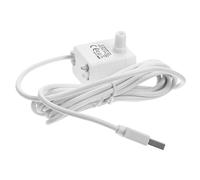 Lurrose USB Powered Pet Fountain Pump for Cat Water Dispenser Material Low Consumption Adjustable Flow Anti-dry Burn with Indicator Light Compatible Replacement for Pet Water Accessories