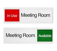 Lurrose Vacant Occupied Sign Office Meeting Room Door Sign Sliding Privacy Door Sign occupied sign for office Indicator do Not Disturb Sign for Hotel Hospital Conference