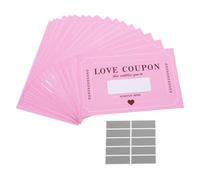 Lurrose Valentine’s Day DIY Scratch Cards Set, 20 Pink Couple Date Night Cards for Anniversary, Birthday, and Relationship Building Games