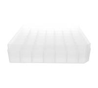 Lurrose Vial Storage Case 49 Compartments Plastic Holder with Lid Modular Design Secure Sealing for Essential Oils and Vial Samples in Biochemistry and Home Fridge
