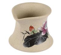 Lurrose Vintage Ceramic Tea Dispenser for Home with Hand Painted Patterns Convenient and Easy to Use Elegant Design for Tea Friends Or Home