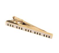 Lurrose Vintage Piano Key Tie Clip for Men, Made of Sturdy Titanium and Stainless Steel, Secures Tie and Prevents Fluttering, Business and Wedding Accessory